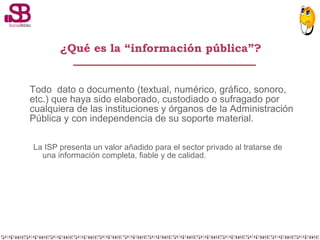 Datos abiertos y reutilización de la información en el sector público