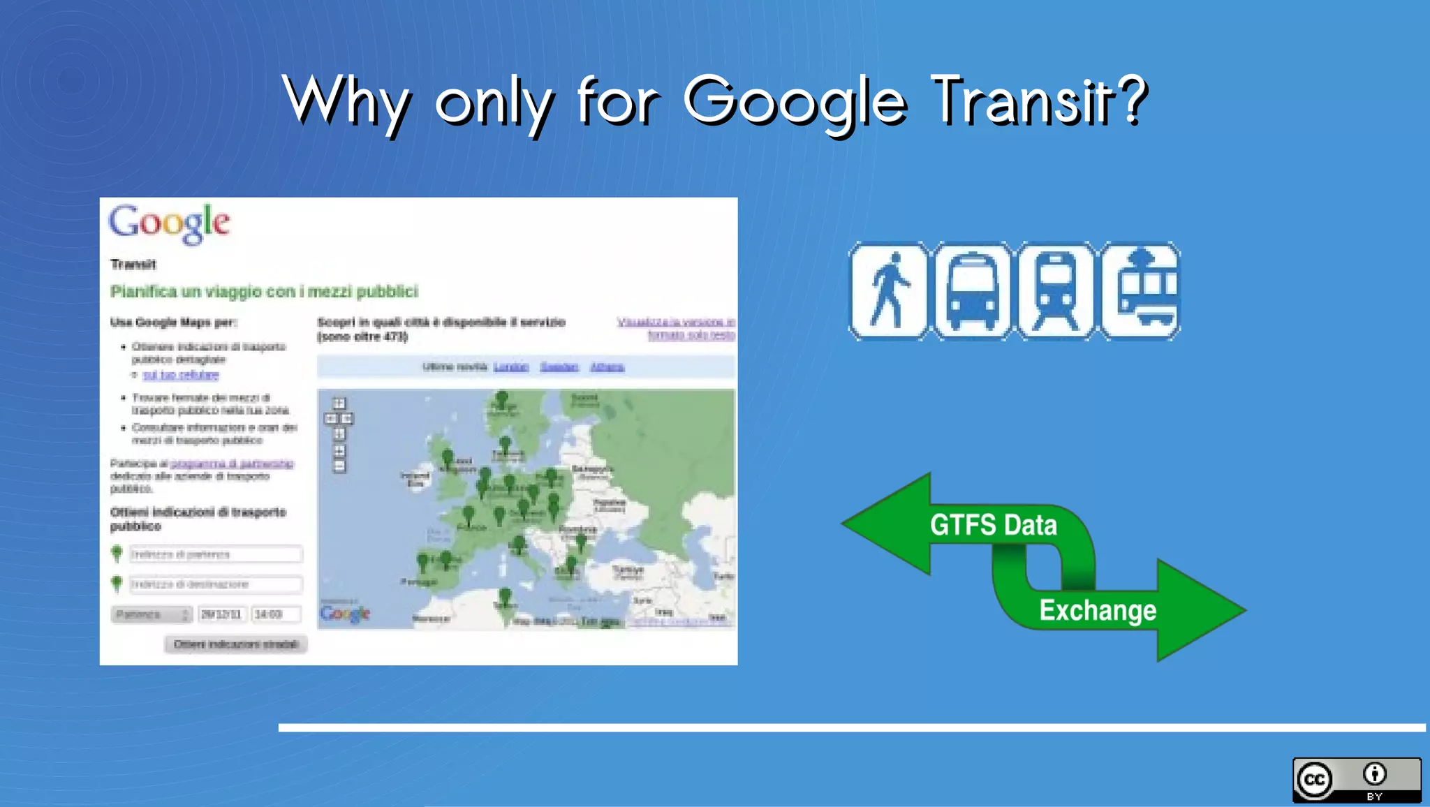 Why only for Google Transit?
 