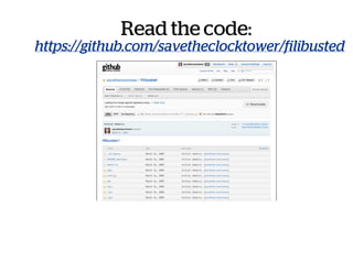 Read the code:
https://github.com/savetheclocktower/filibusted
 