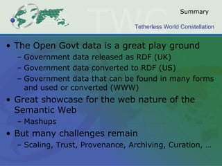 Linked Open Government Data and the Semantic Web | PPT