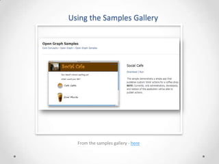 Using the Samples Gallery




  From the samples gallery - here
 