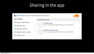 Sharing in the app




Thursday, October 18, 12
 