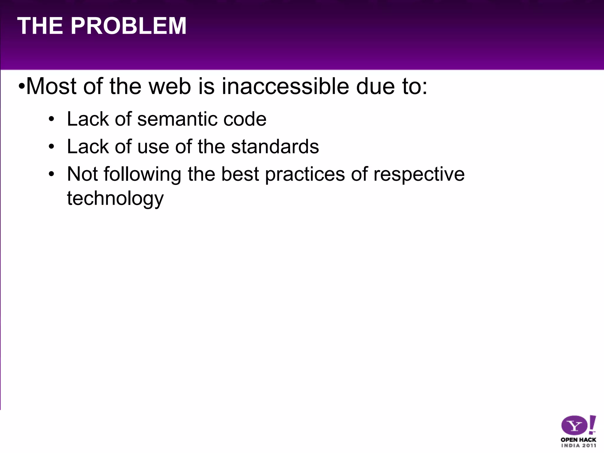 Web Accessibility standards