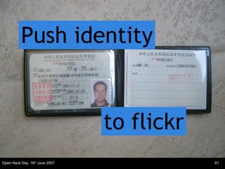Push identity to flickr 