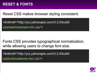 YUI GalleryThe YUI of tomorrow, today.Community collection of YUI 3 modules