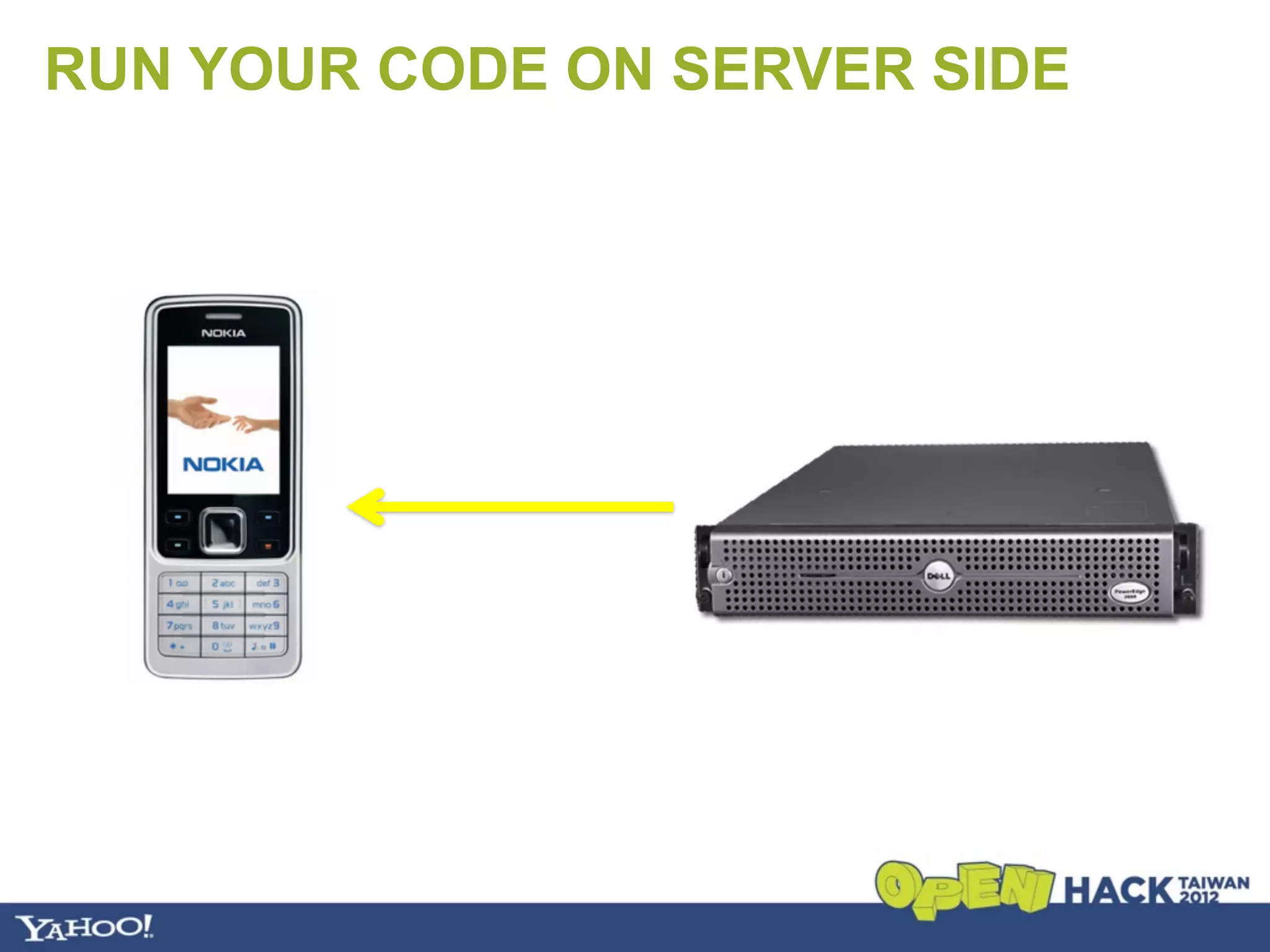 RUN YOUR CODE ON SERVER SIDE
 
