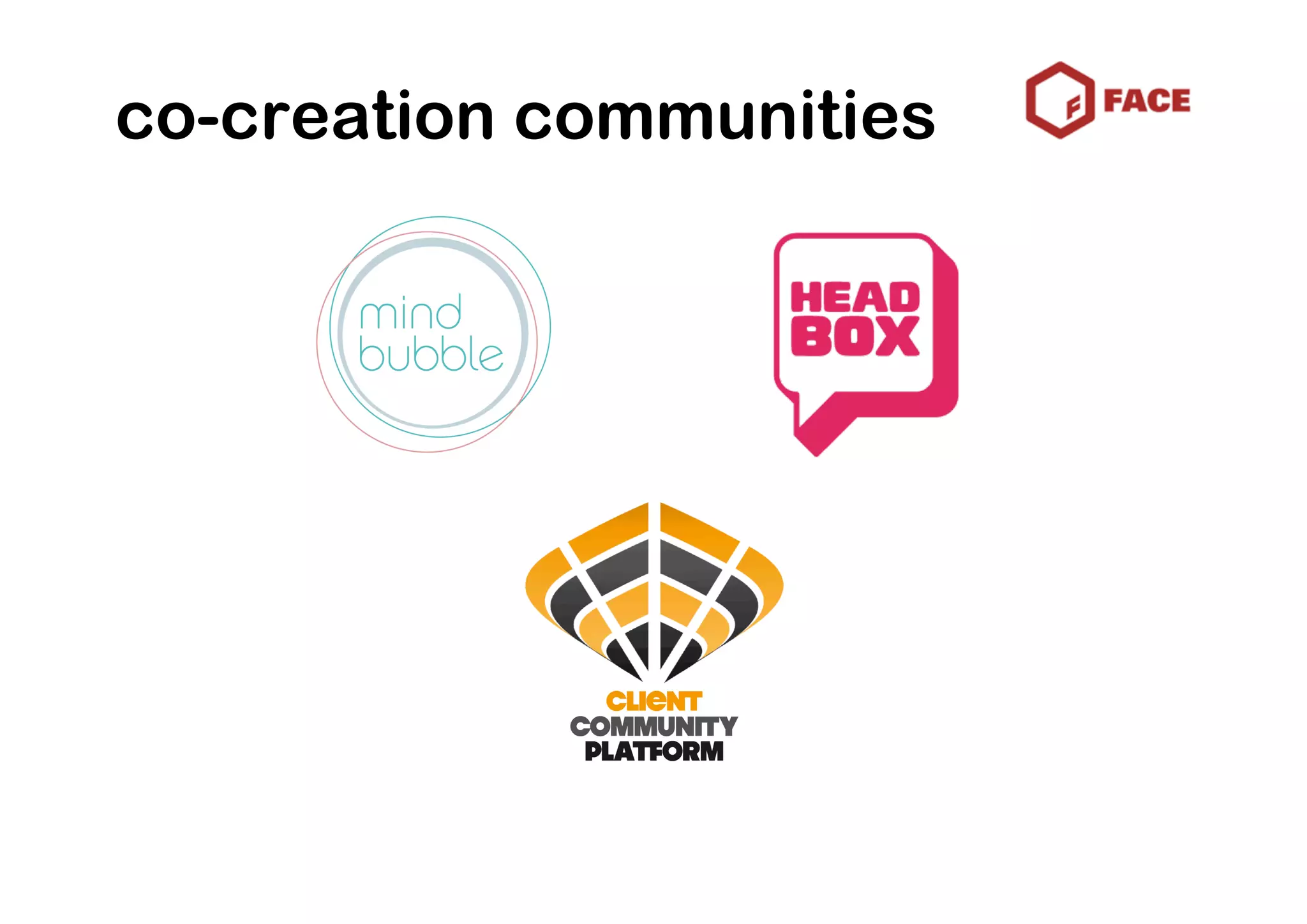 co-creation communities
 