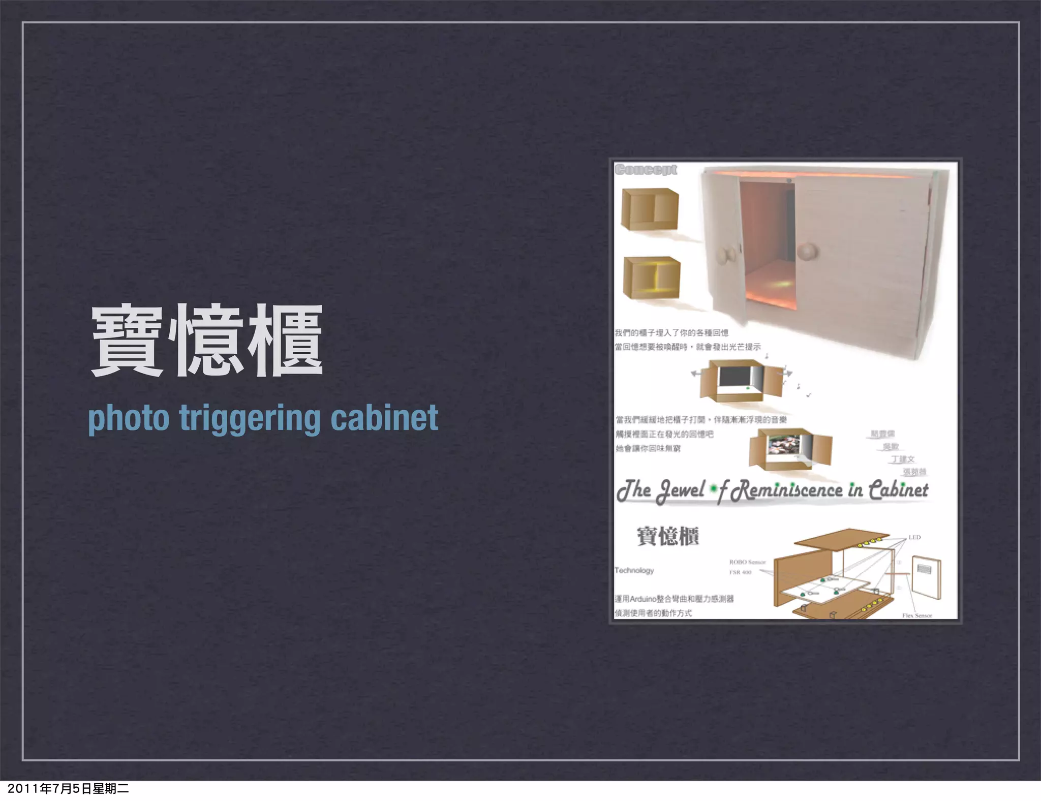 photo triggering cabinet
 