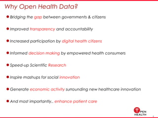 Open Health Data Qualitative Overview | PPT