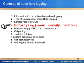 Open Hole Engineering (BASICS, PROCEDURE) | PDF