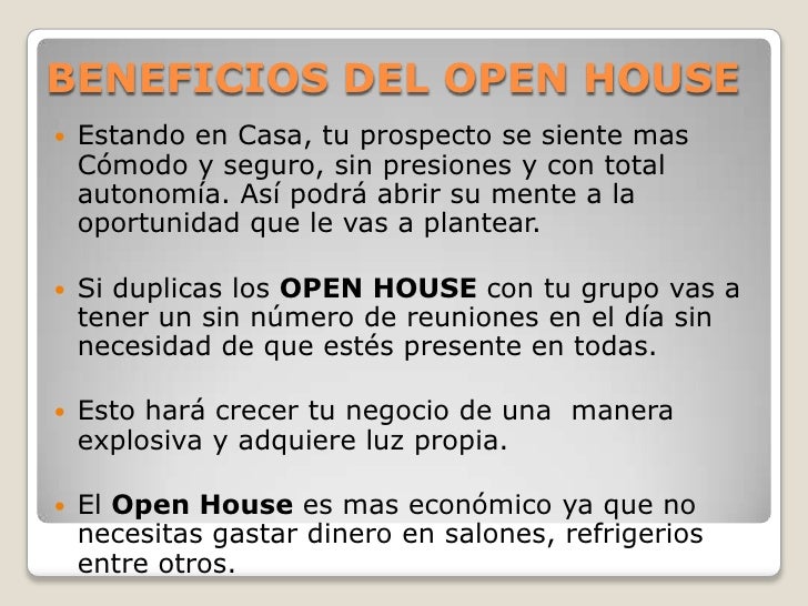 Open house