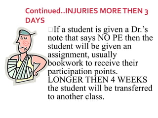 SKILLS 35%*Fitness testing(sit-ups, pushups, flexibility) *Unit skills test(basketball free throws, dribble drills)