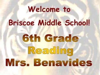 Welcome to
Briscoe Middle School!
 