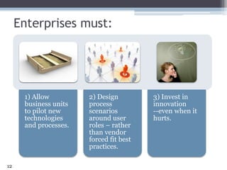 Enterprises must:<br />12<br />