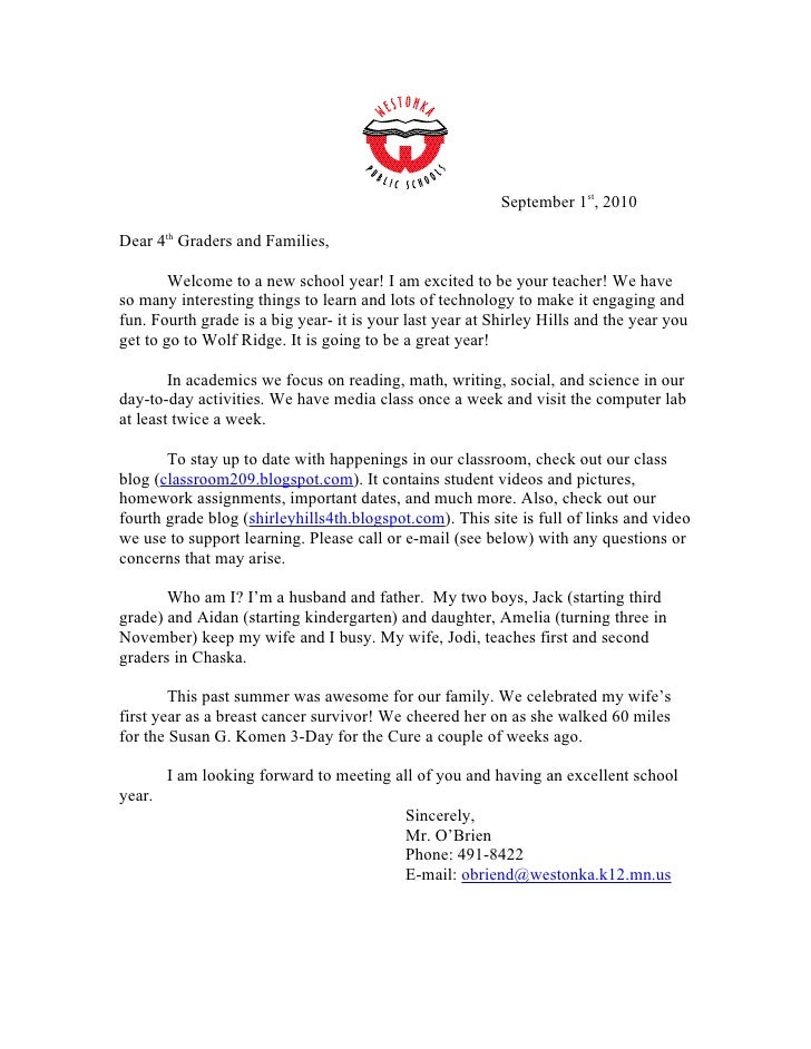 open house letters