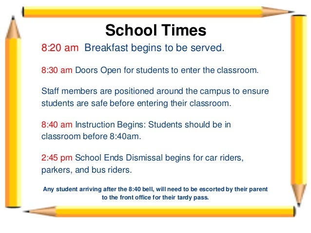 open house powerpoint presentation for parents