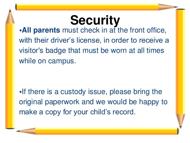 open house powerpoint presentation for parents