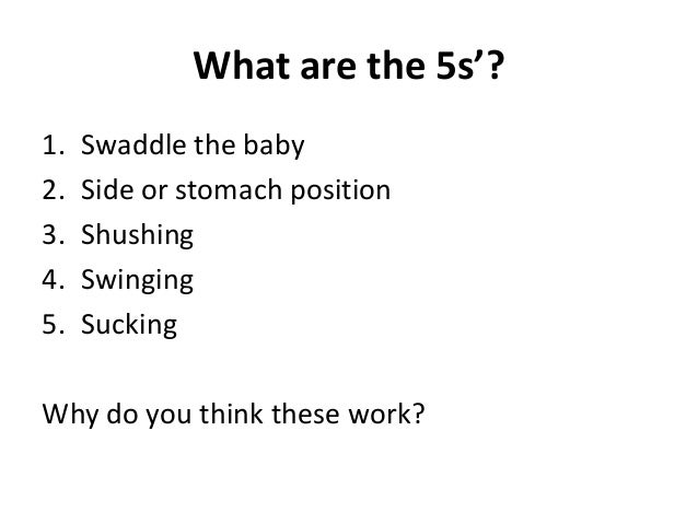 the 5 s's happiest baby