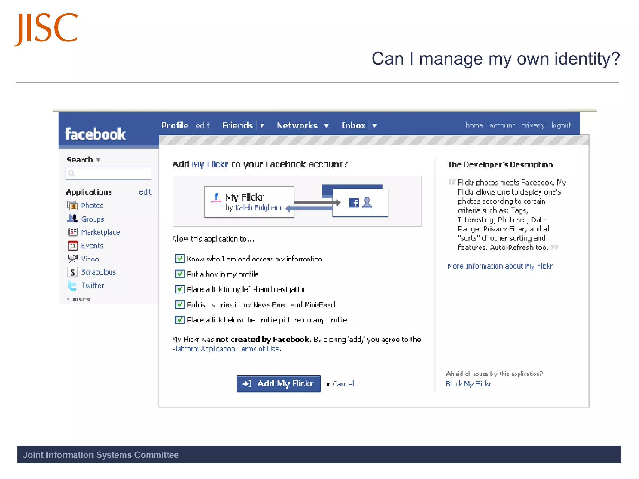 Can I manage my own identity? 