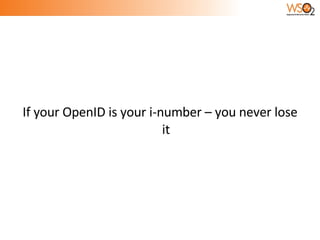 If your OpenID is your i-number – you never lose it 