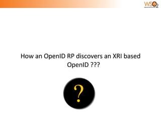 How an OpenID RP discovers an XRI based OpenID ??? 