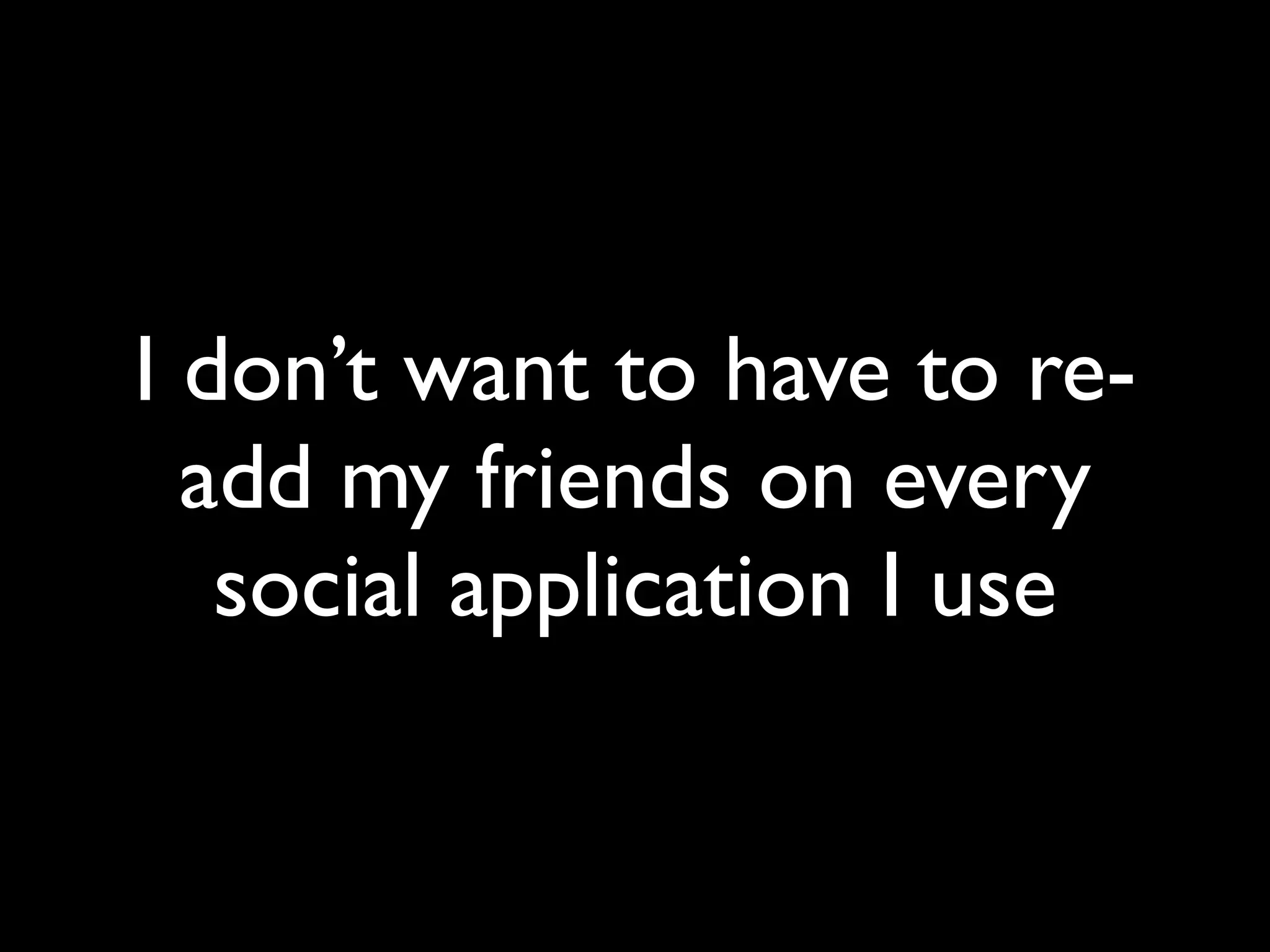 OpenID and decentralised social networks