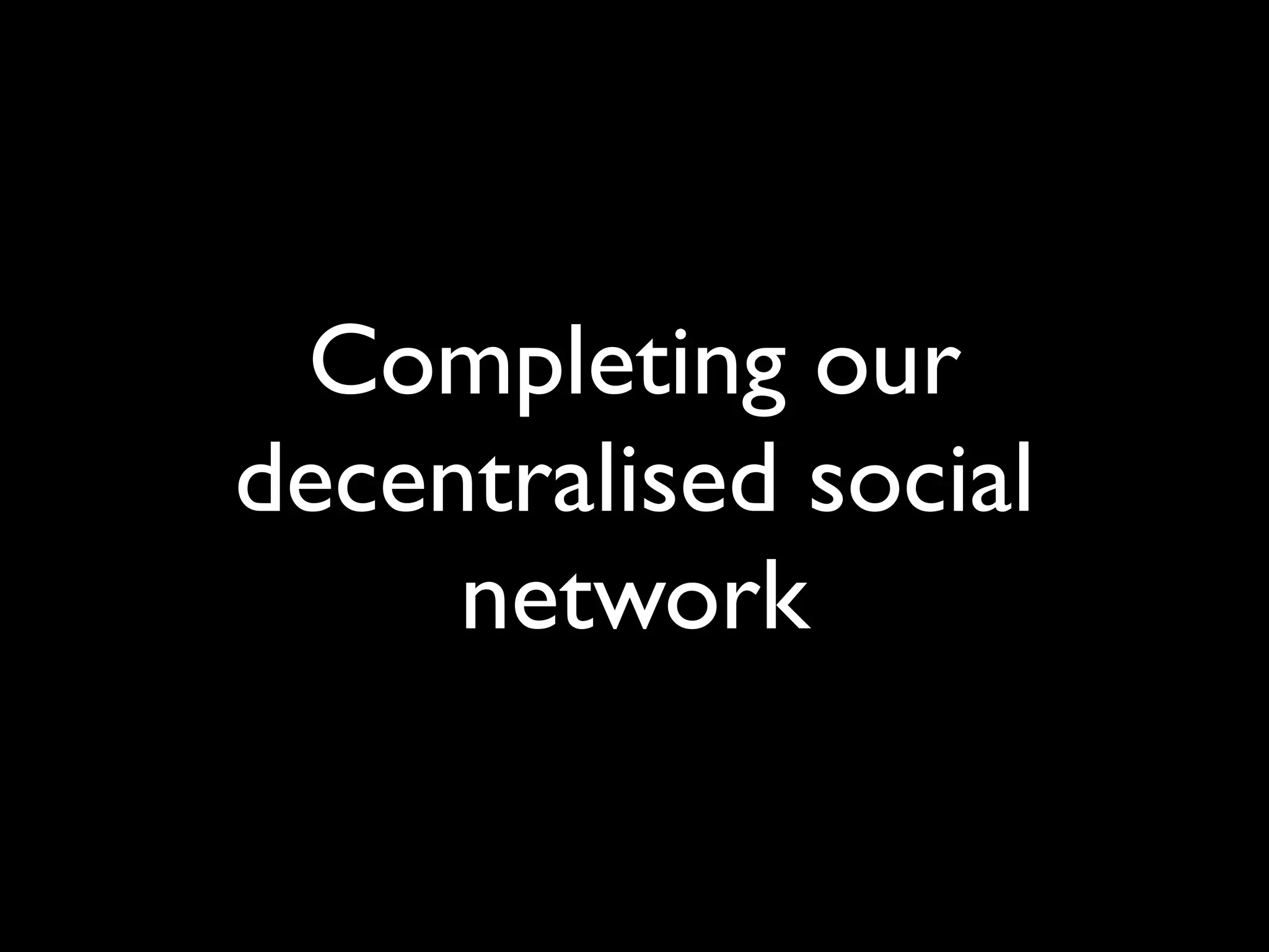 OpenID and decentralised social networks