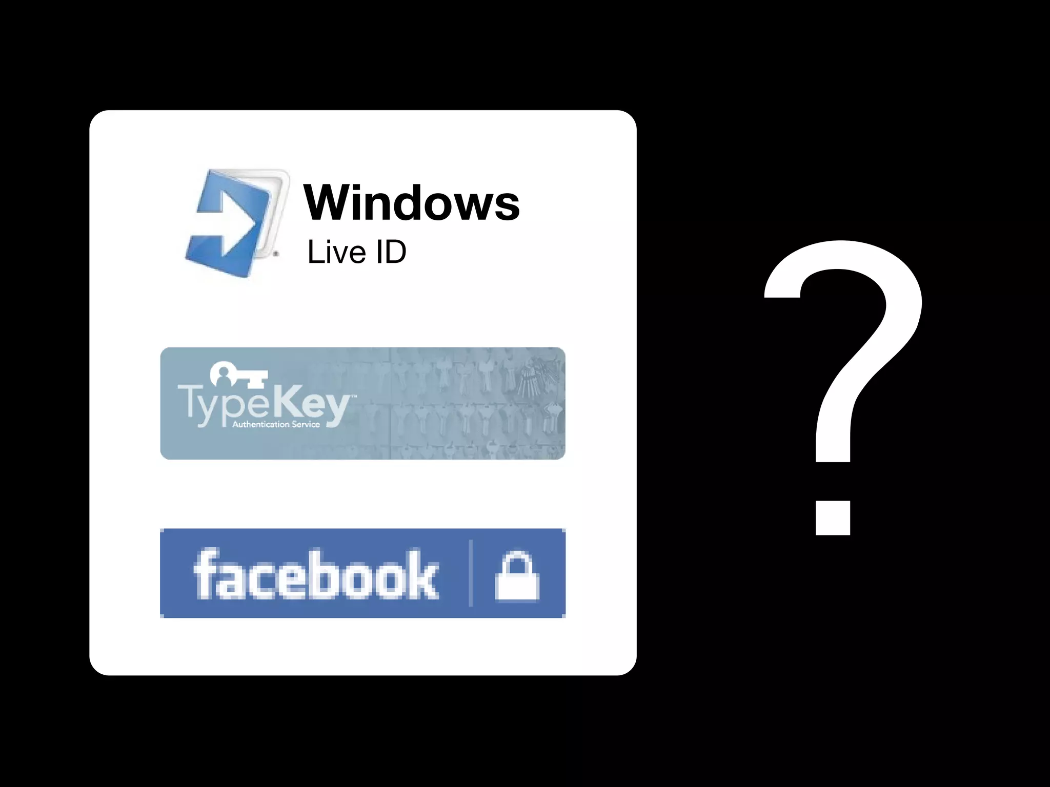OpenID and decentralised social networks