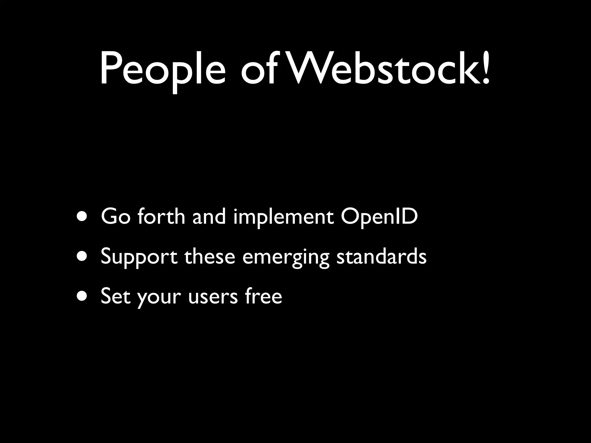 OpenID and decentralised social networks