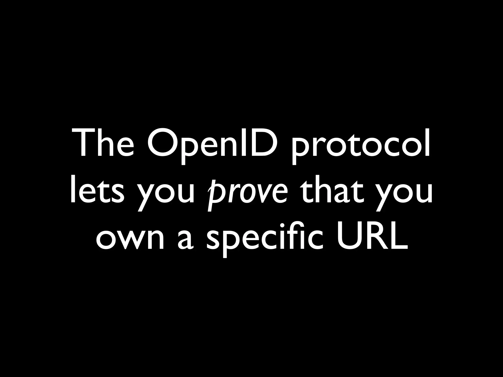 OpenID and decentralised social networks