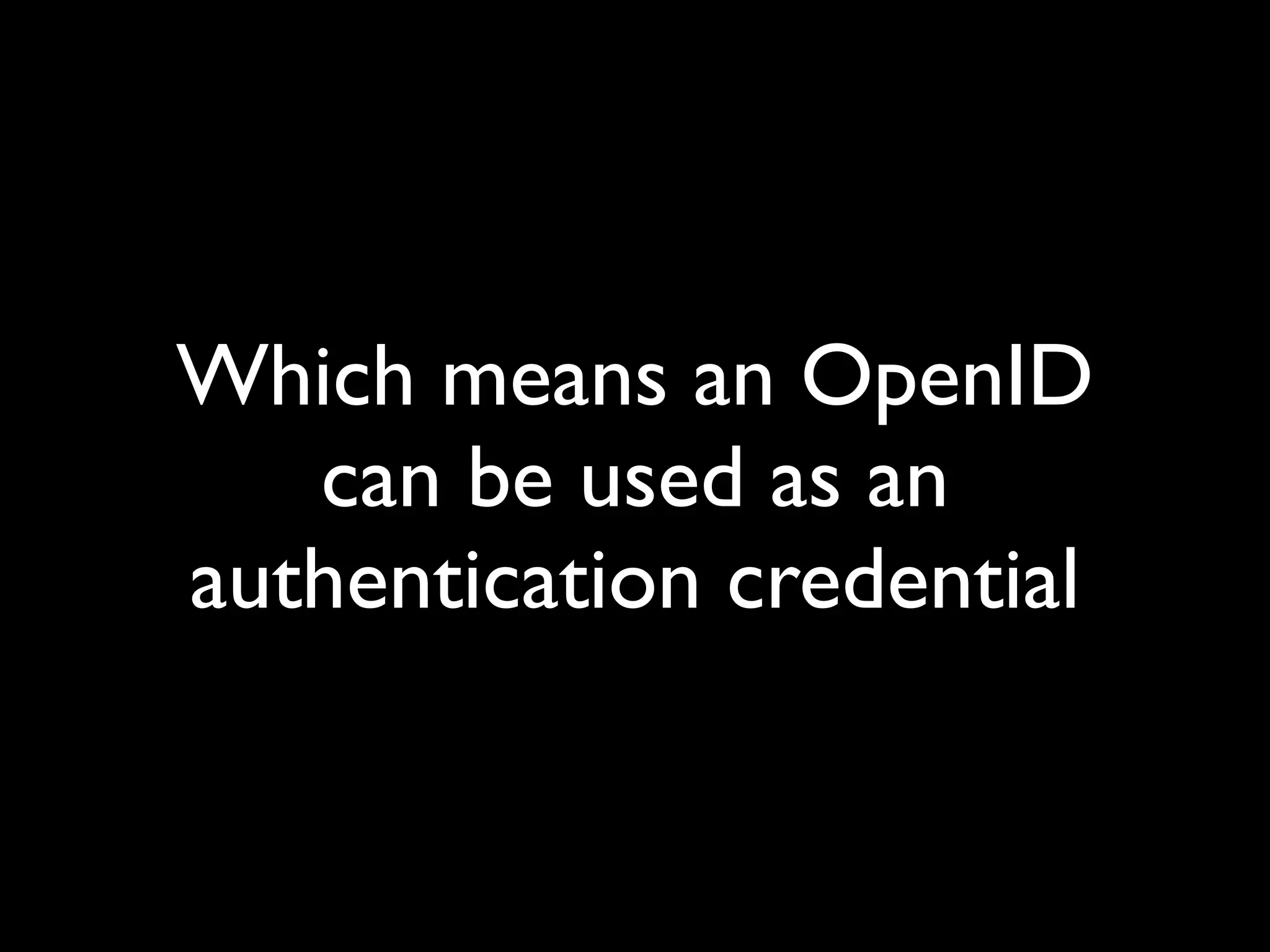 OpenID and decentralised social networks
