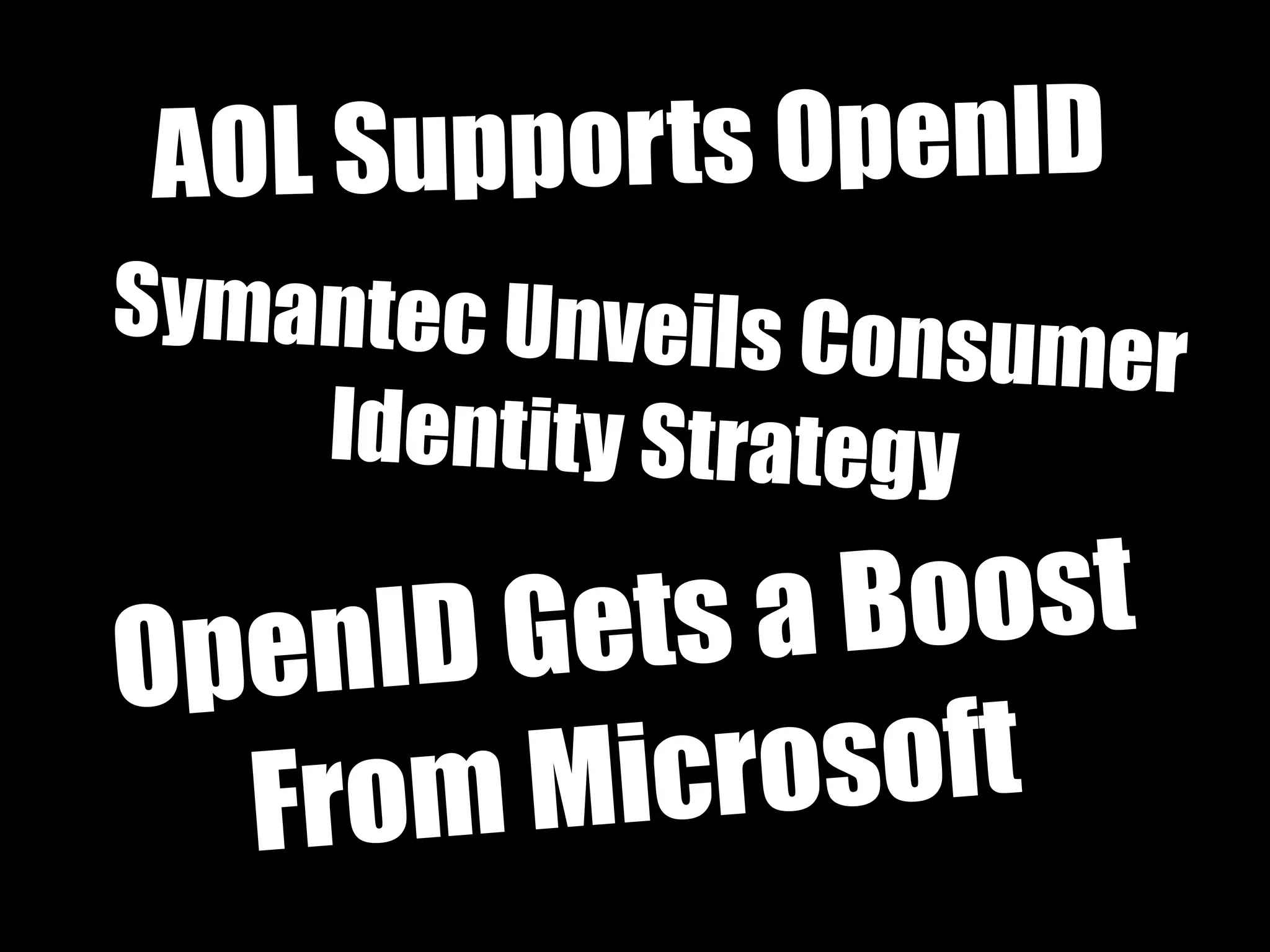 OpenID and decentralised social networks