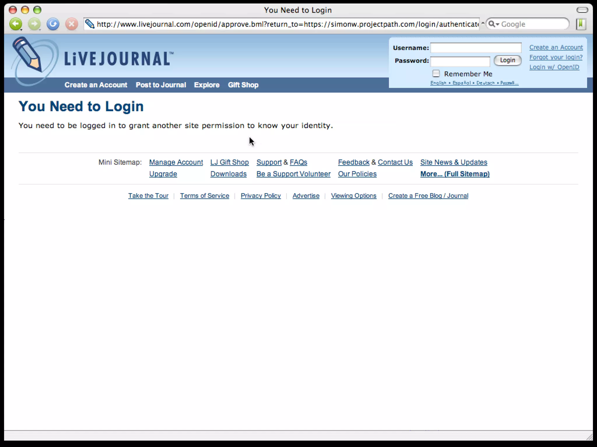OpenID and decentralised social networks