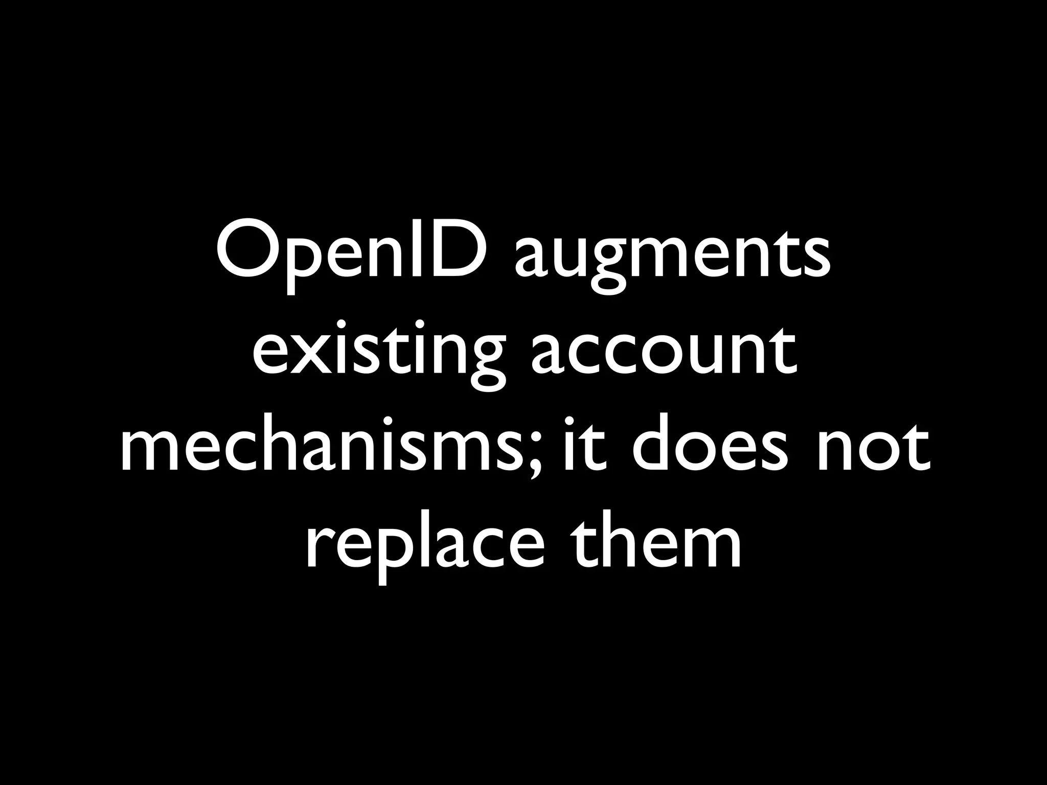 OpenID and decentralised social networks