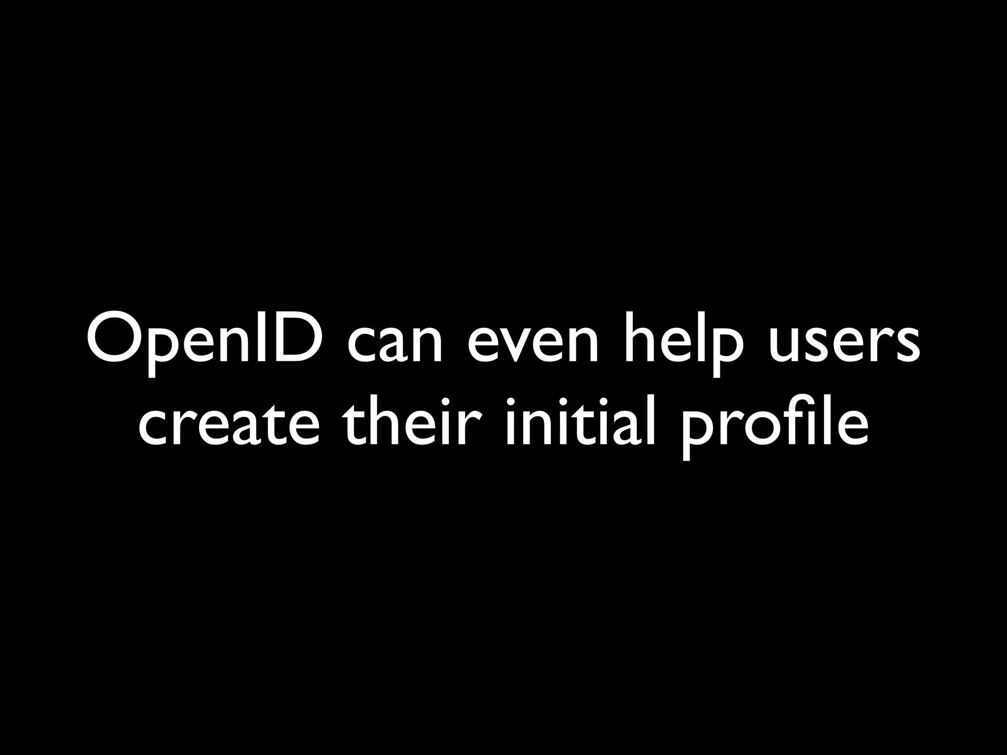 OpenID and decentralised social networks