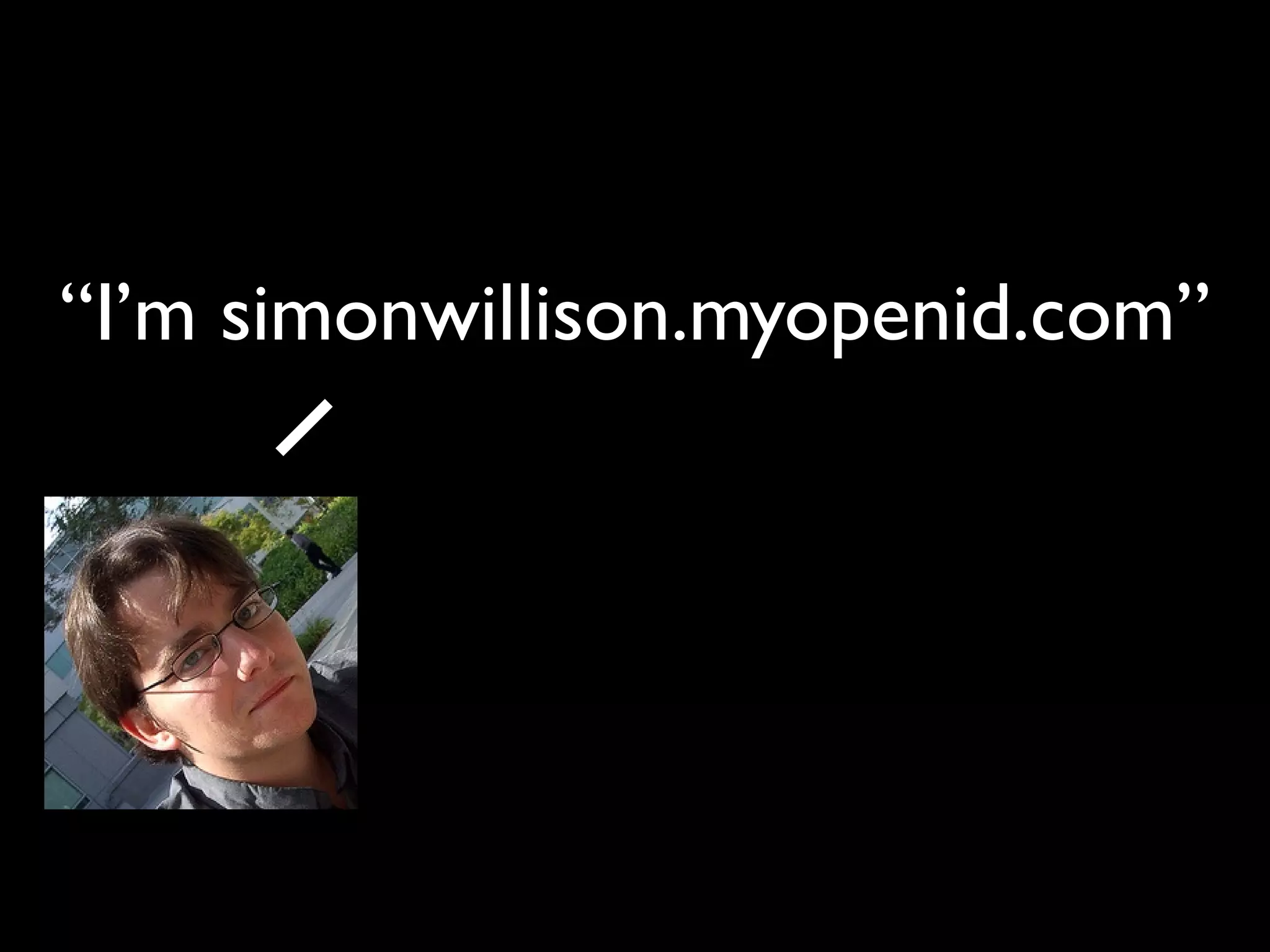 OpenID and decentralised social networks