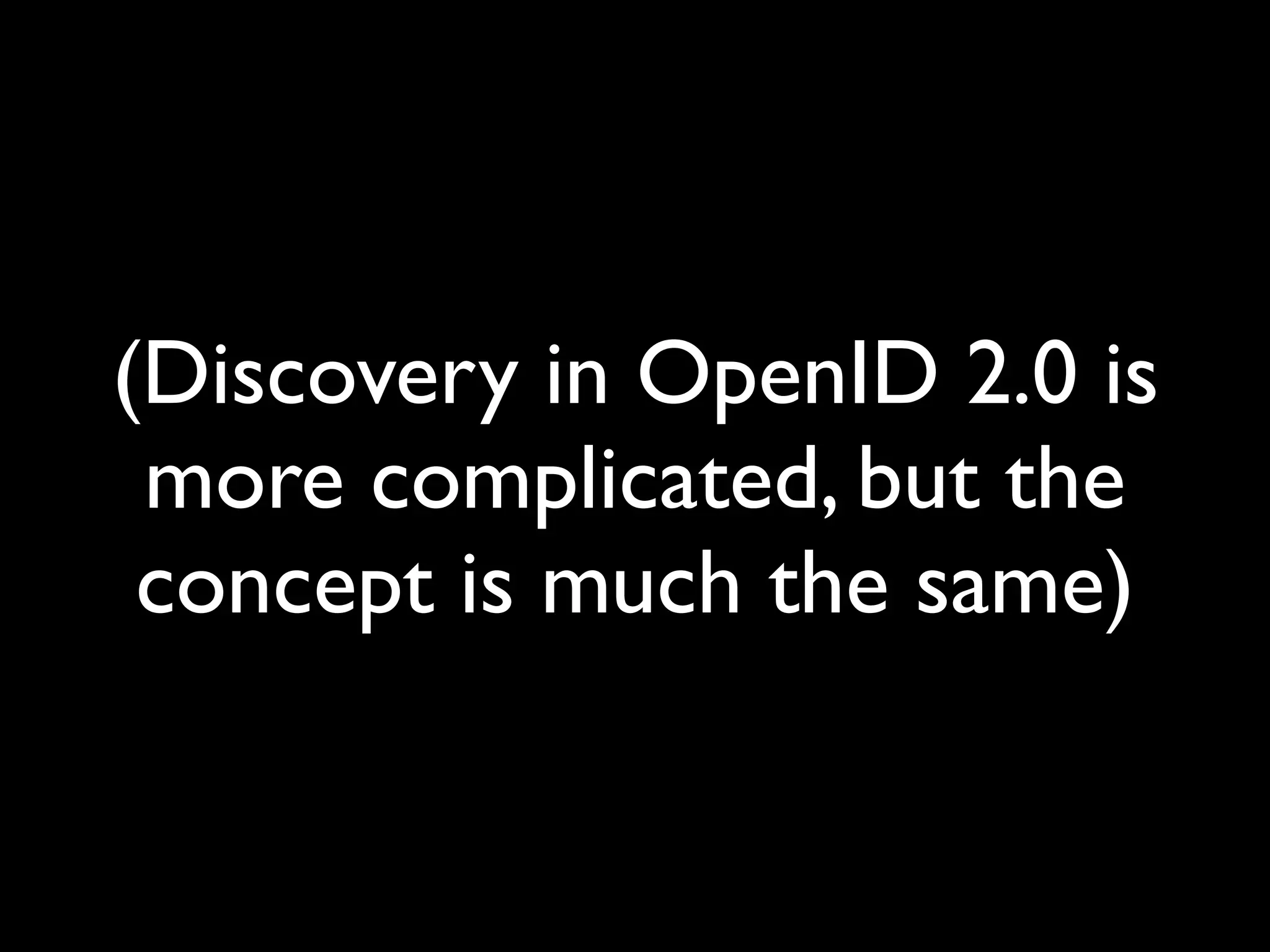OpenID and decentralised social networks