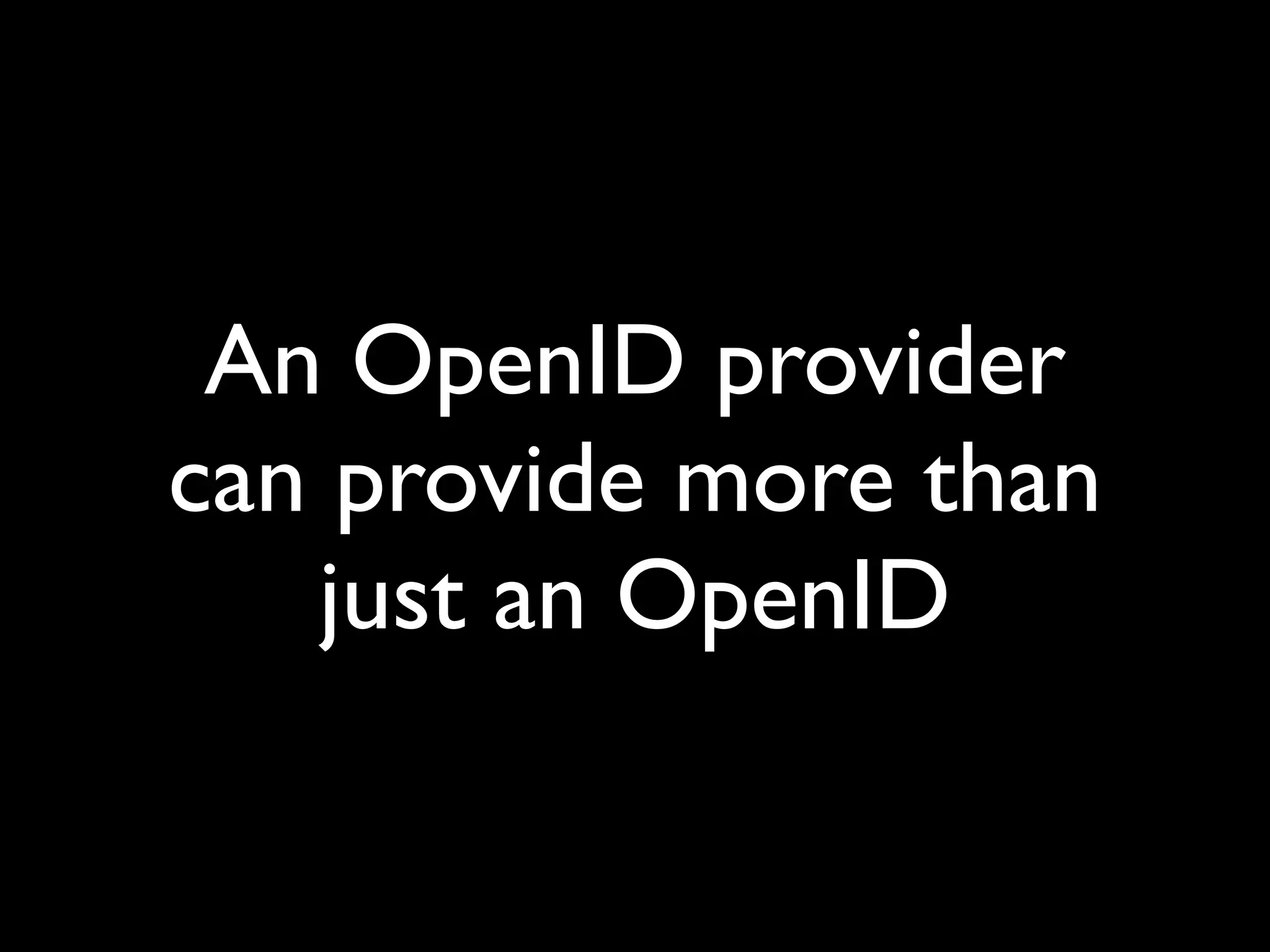 OpenID and decentralised social networks