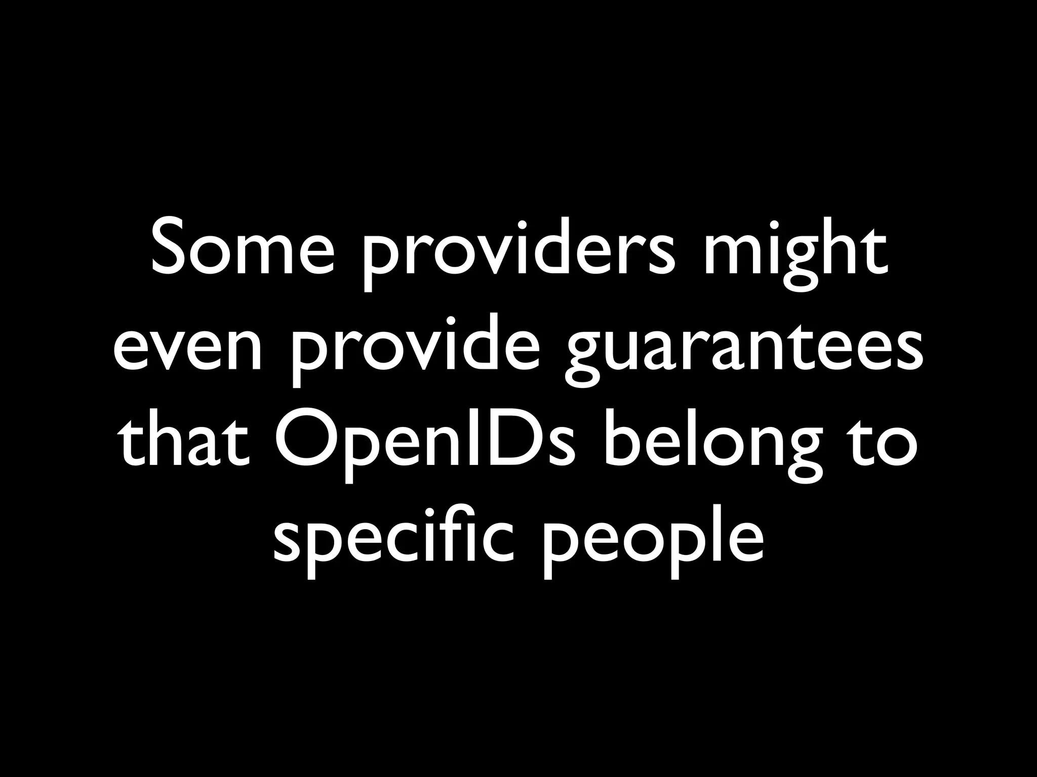 OpenID and decentralised social networks