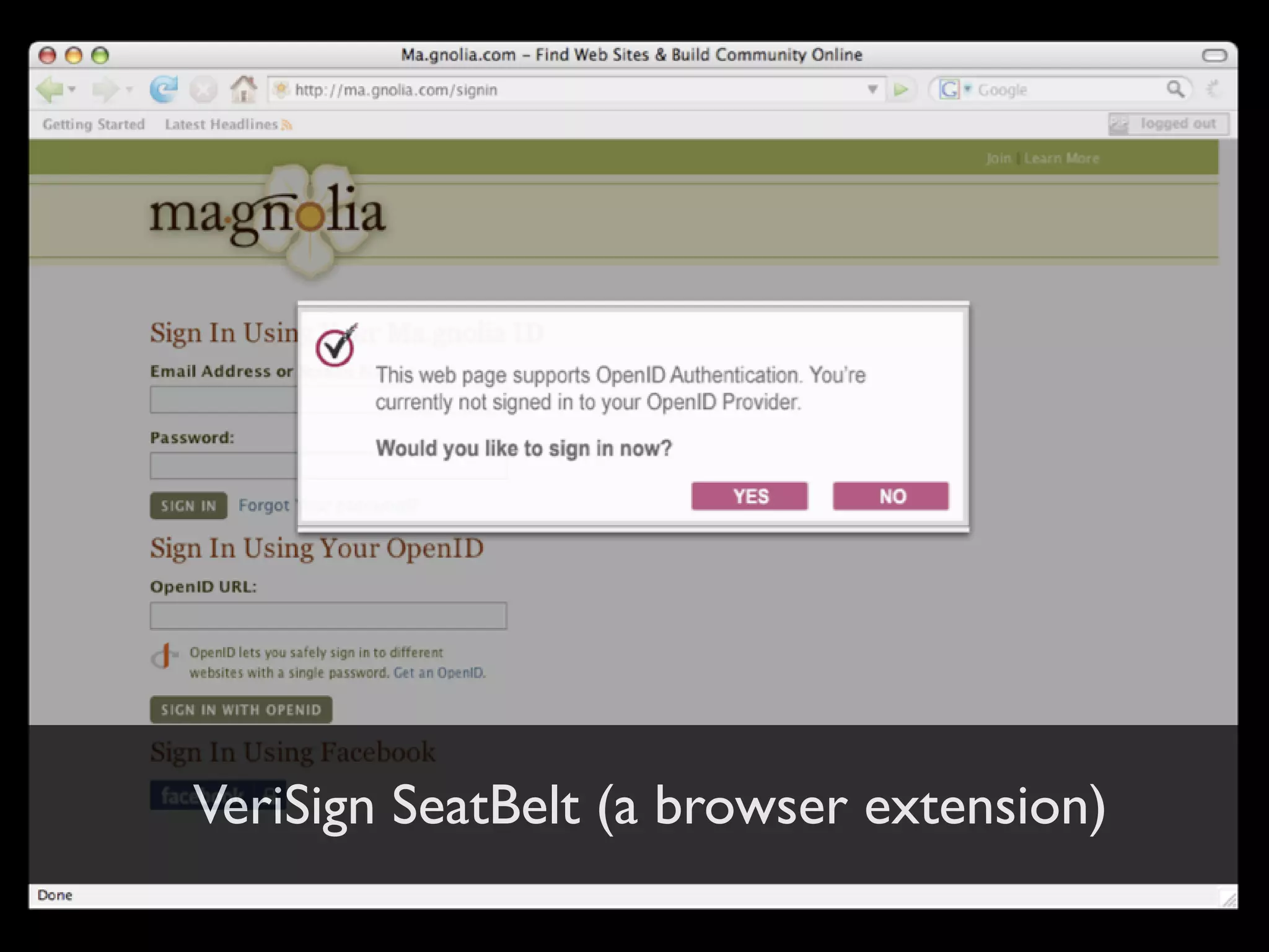 OpenID and decentralised social networks