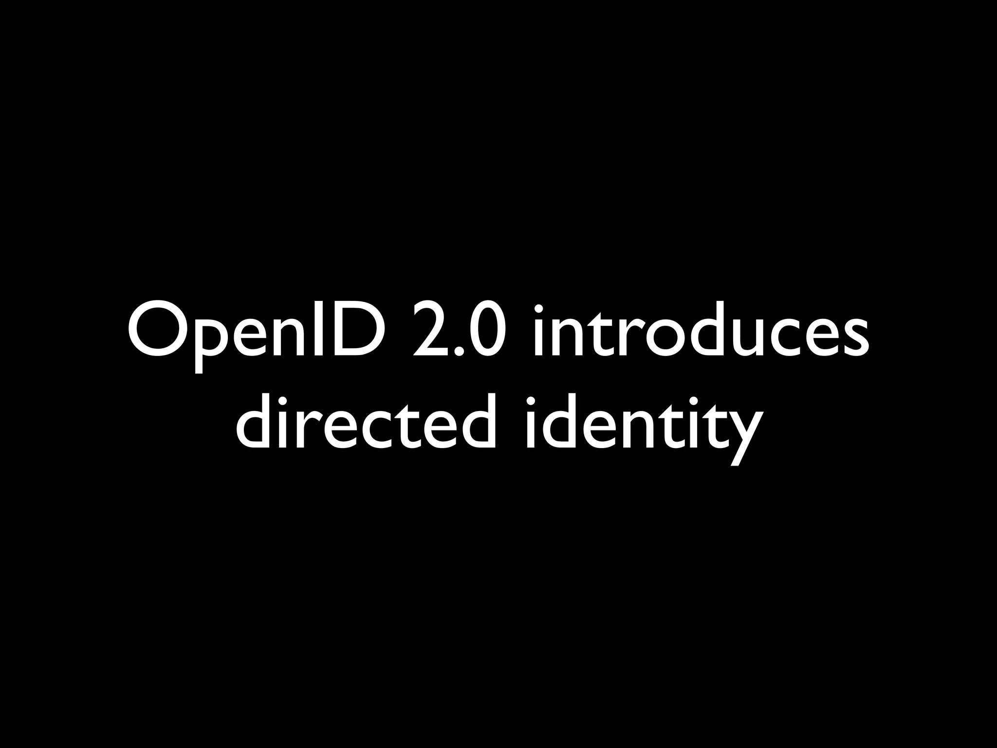 OpenID and decentralised social networks