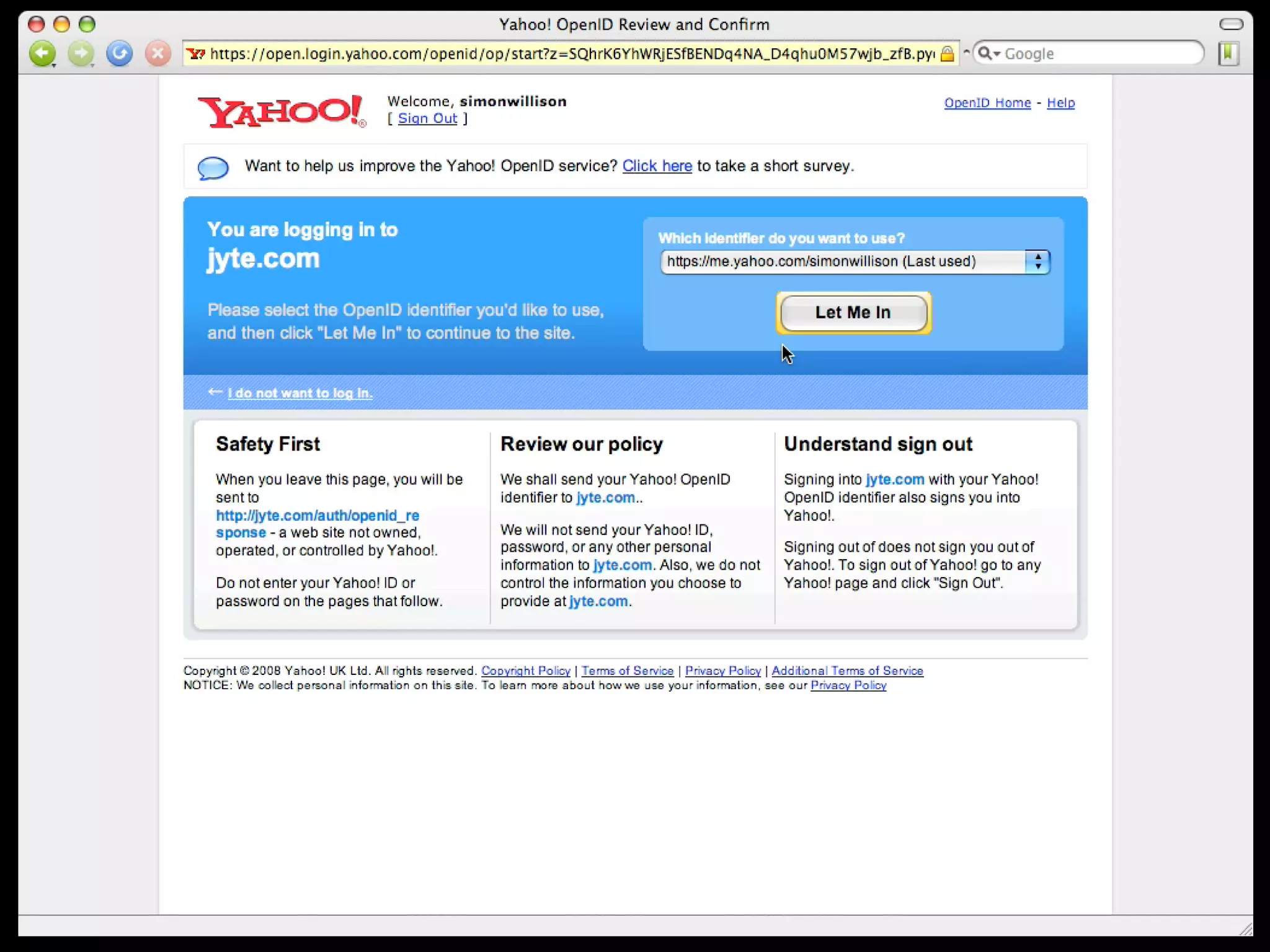 OpenID and decentralised social networks