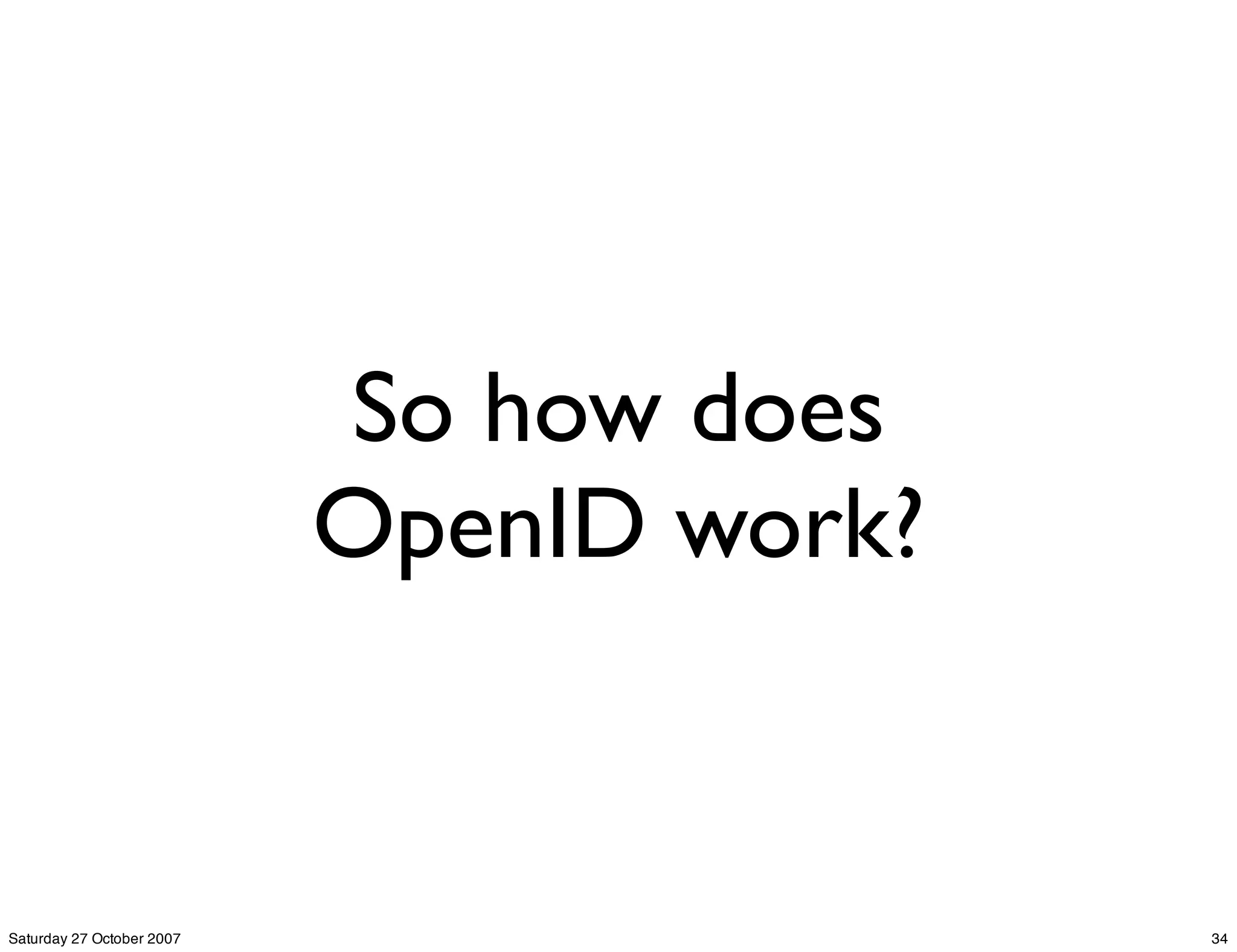 OpenID Authentication by example