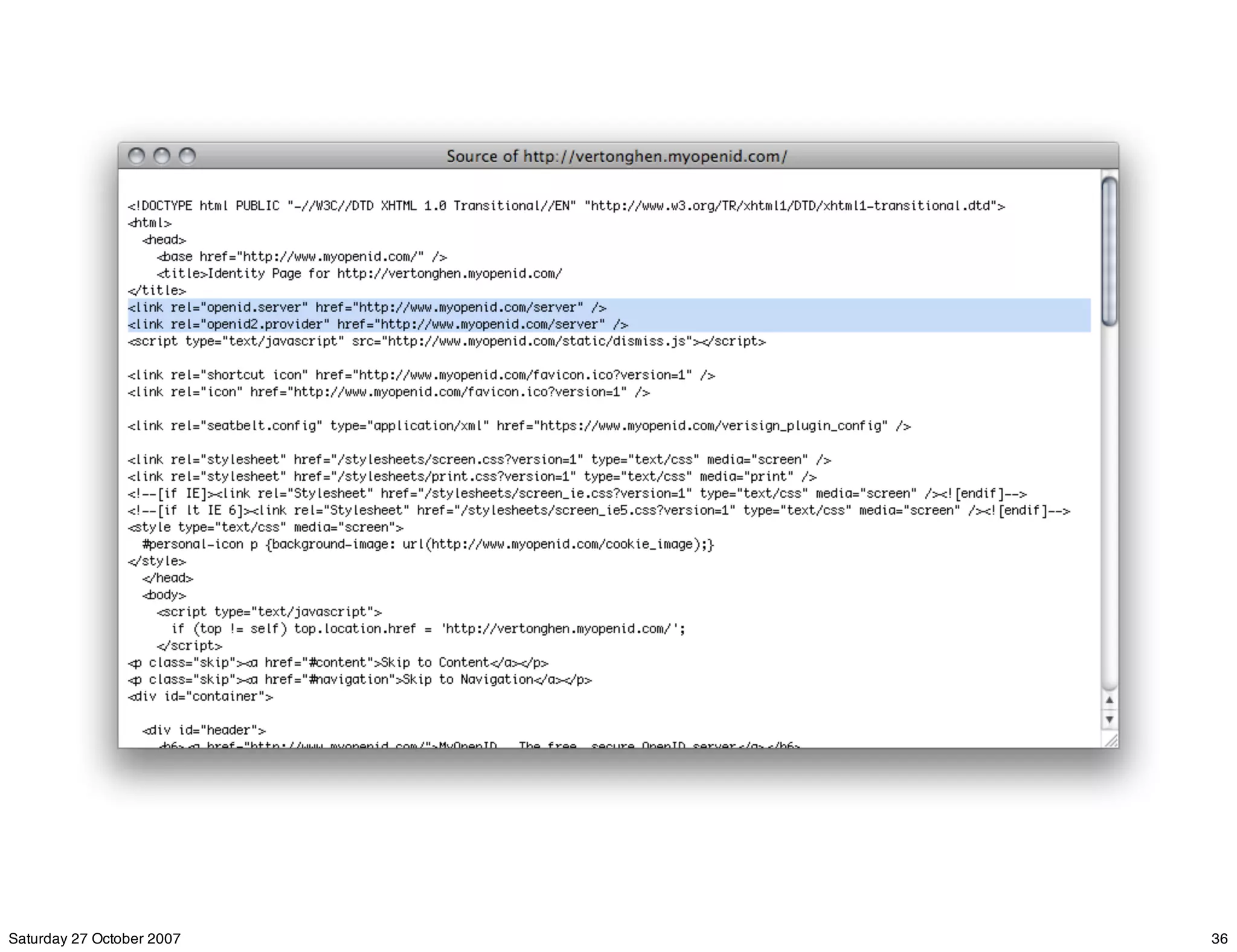 OpenID Authentication by example