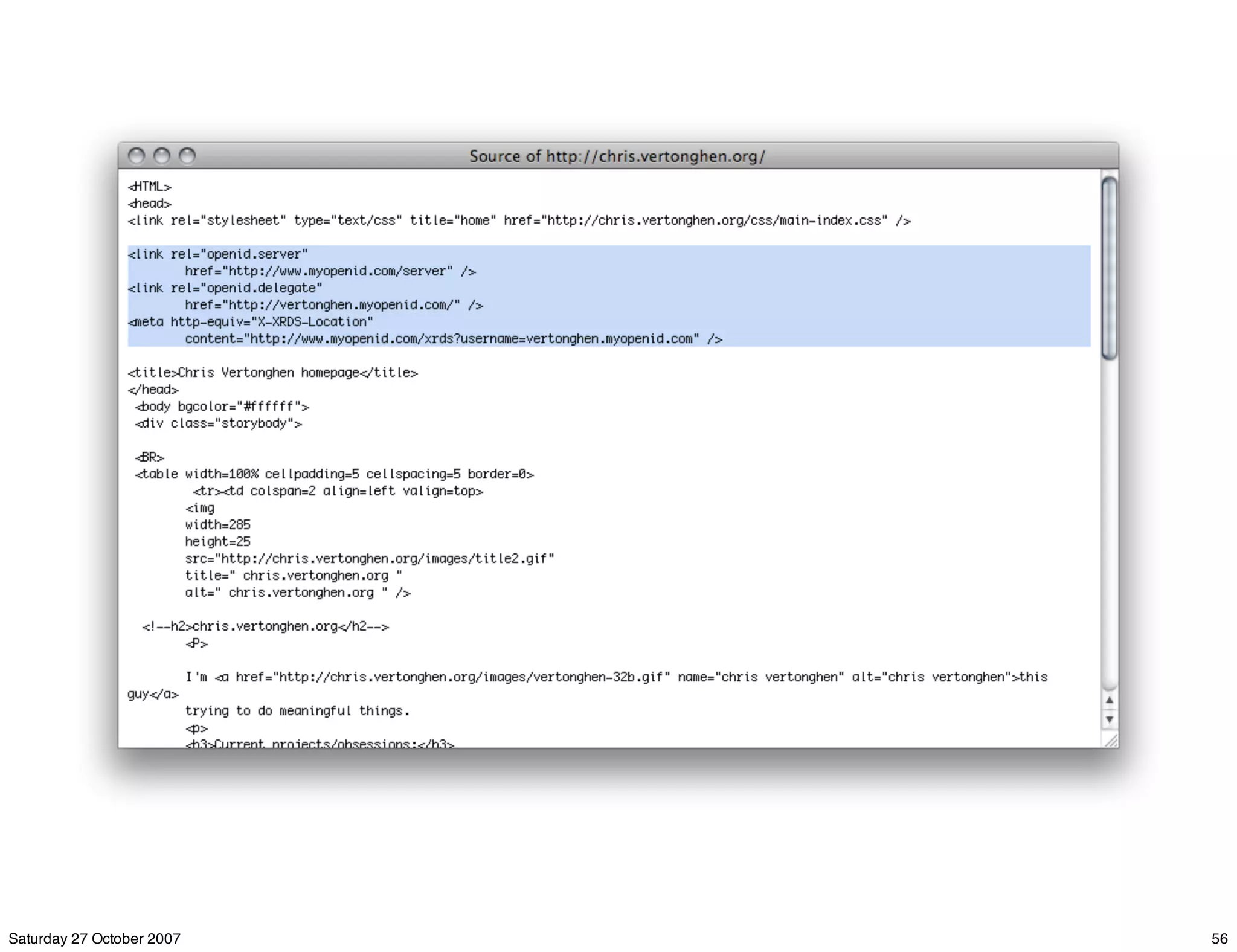 OpenID Authentication by example