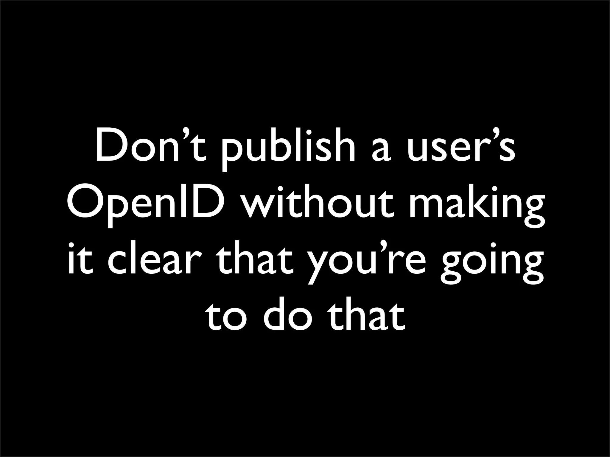 OpenID Bootcamp Tutorial