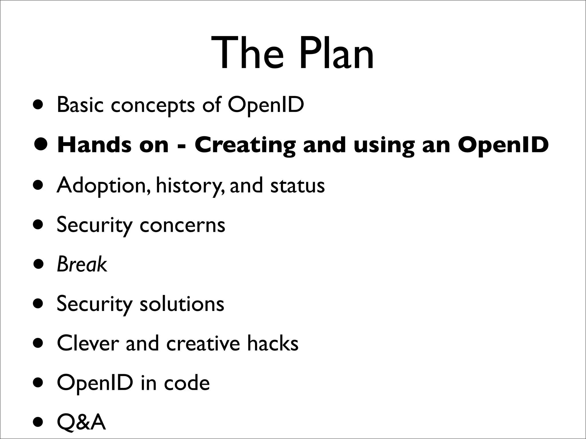 OpenID Bootcamp Tutorial