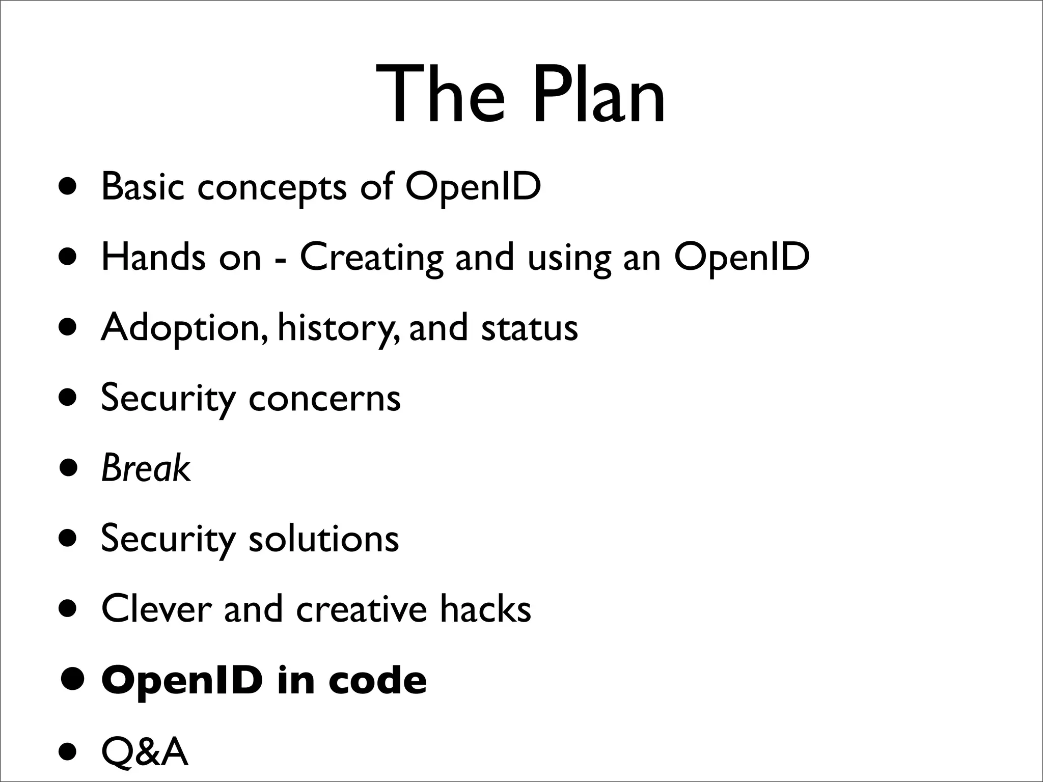 OpenID Bootcamp Tutorial