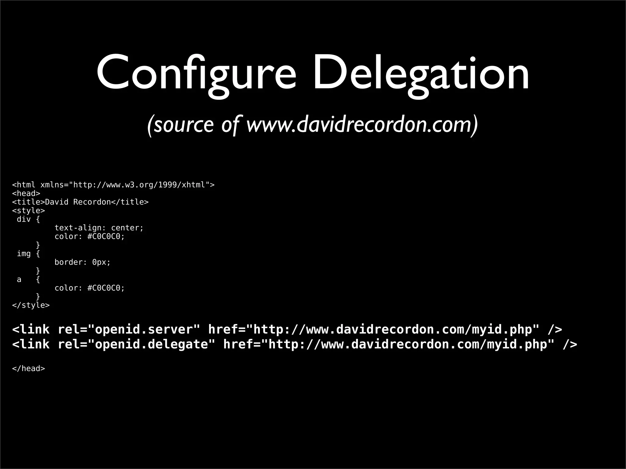OpenID Bootcamp Tutorial