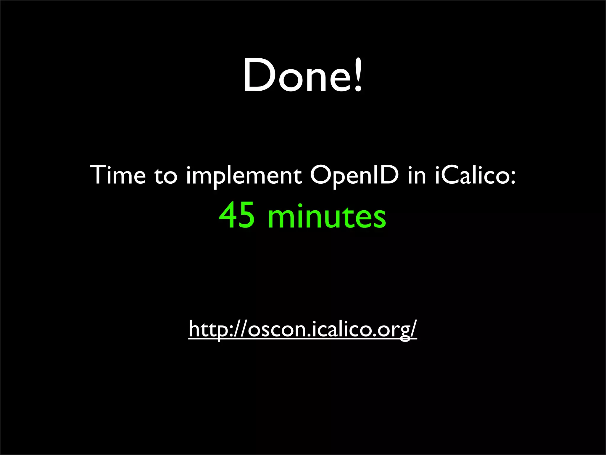 OpenID Bootcamp Tutorial